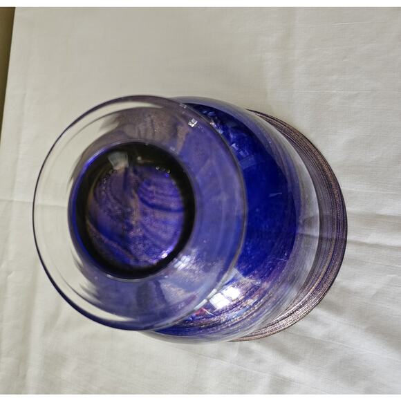 Murano Cobalt Blue & Gold Sparkles Dish - Picture 5 of 7